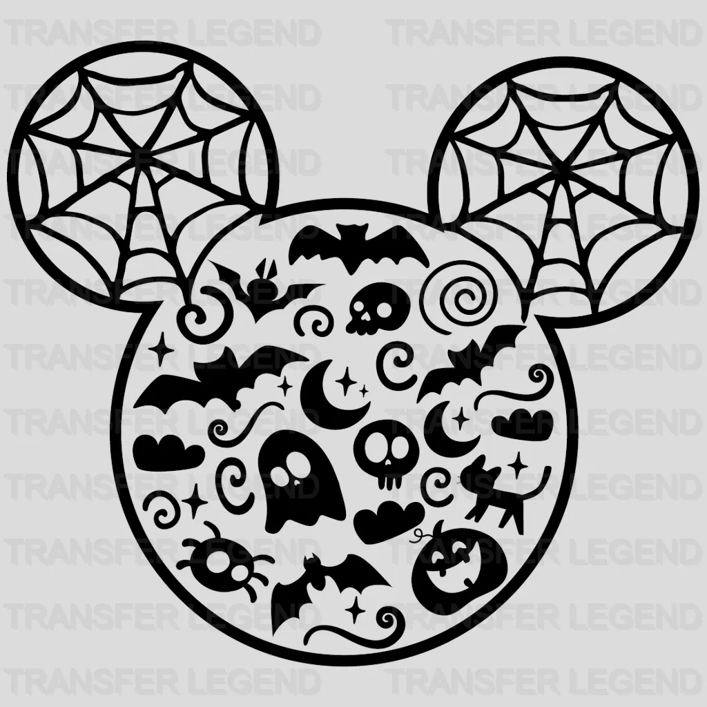 Halloween Mickey Head Mix Design - DTF heat transfer - transferlegend