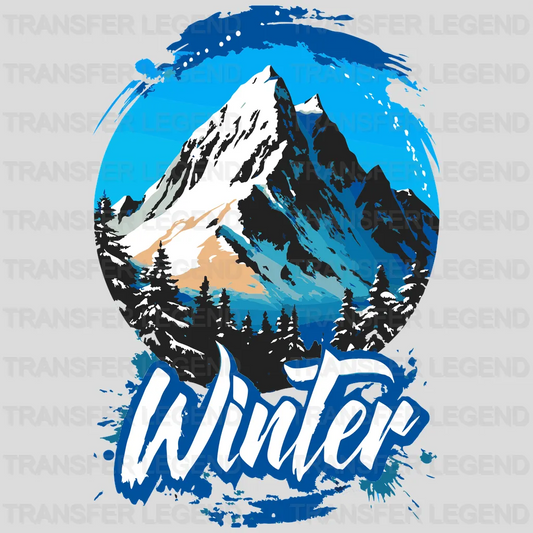 Winter In The Mountains Winter Design - DTF Heat Transfers - transferlegend