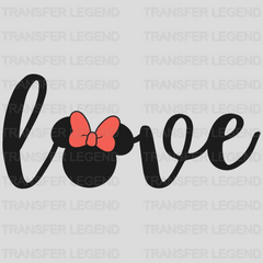 Disney Love Mickey and Minnie Head Design - DTF heat transfer - transferlegend