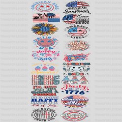 4th Of July - Premade Gang sheet - 20 PCS 10 INCH - transferlegend