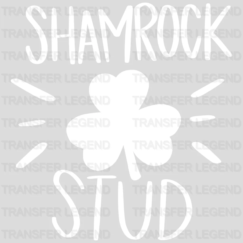 Shamrock Stud St. Patrick's Day Design - DTF heat transfer - transferlegend