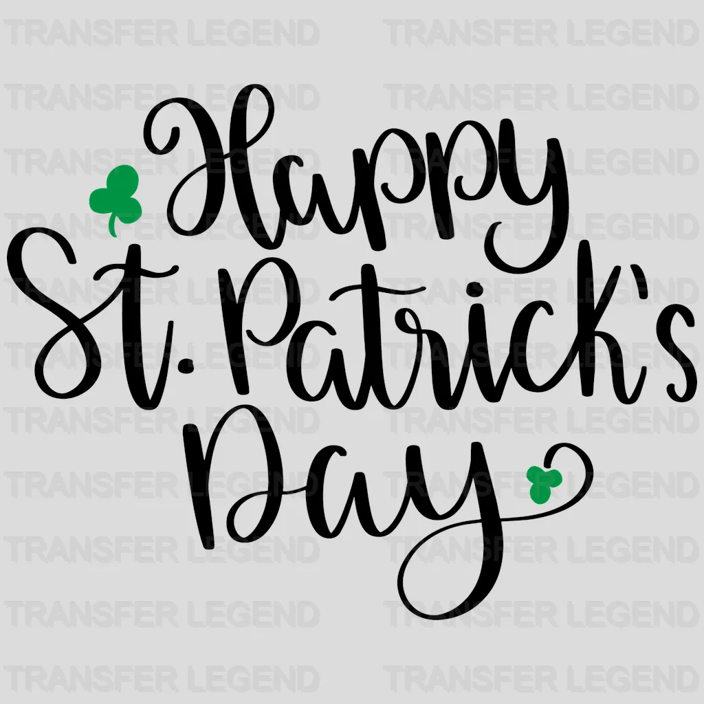 Happy St. Patrick's Day Design - DTF heat transfer - transferlegend