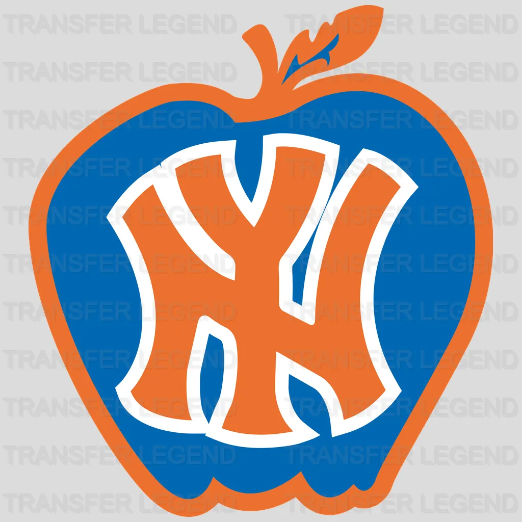 New York Knicks Graffiti NYK Monogram Roundel NBA Design - DTF Heat Transfer