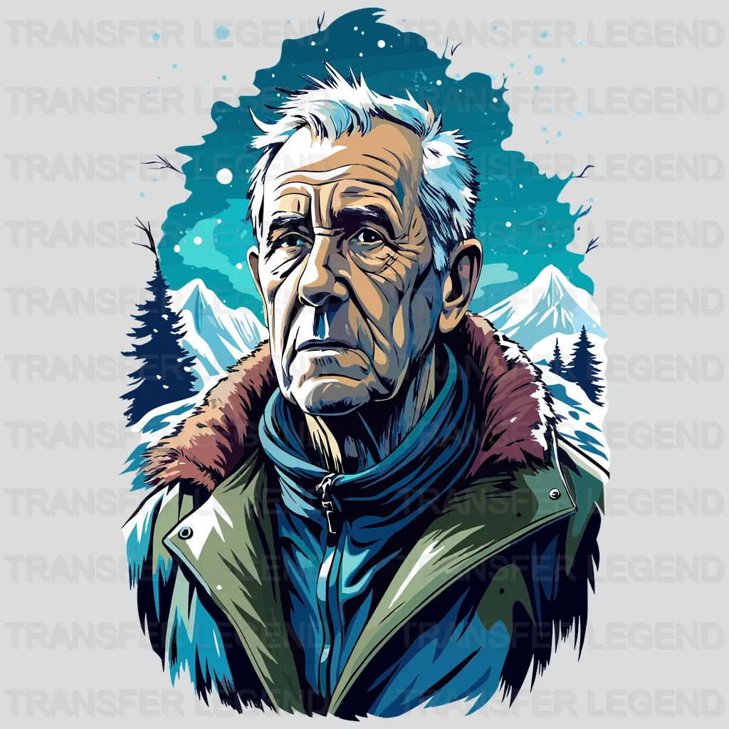 Old Man Winter Design - DTF Heat Transfers - transferlegend