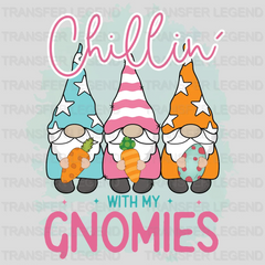 Chillin' With My Gnomies Easter Design - DTF heat transfer - transferlegend