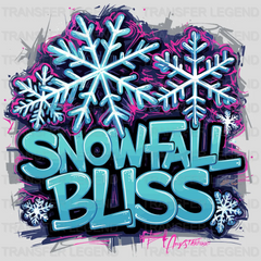 Snowfall Bliss Winter Design - DTF Heat Transfers - transferlegend