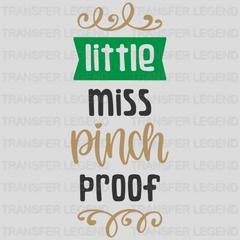 Little Miss Pinch Proof St. Patrick's Day Design - DTF heat transfer - transferlegend