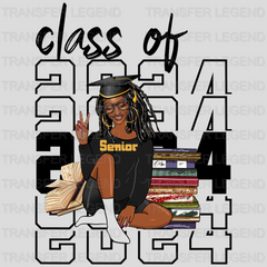 Black Girl Class Of 2024 - Graduation DTF Transfer - transferlegend