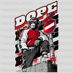 Dope Monkey Streetwear Design - DTF Heat Transfer - transferlegend