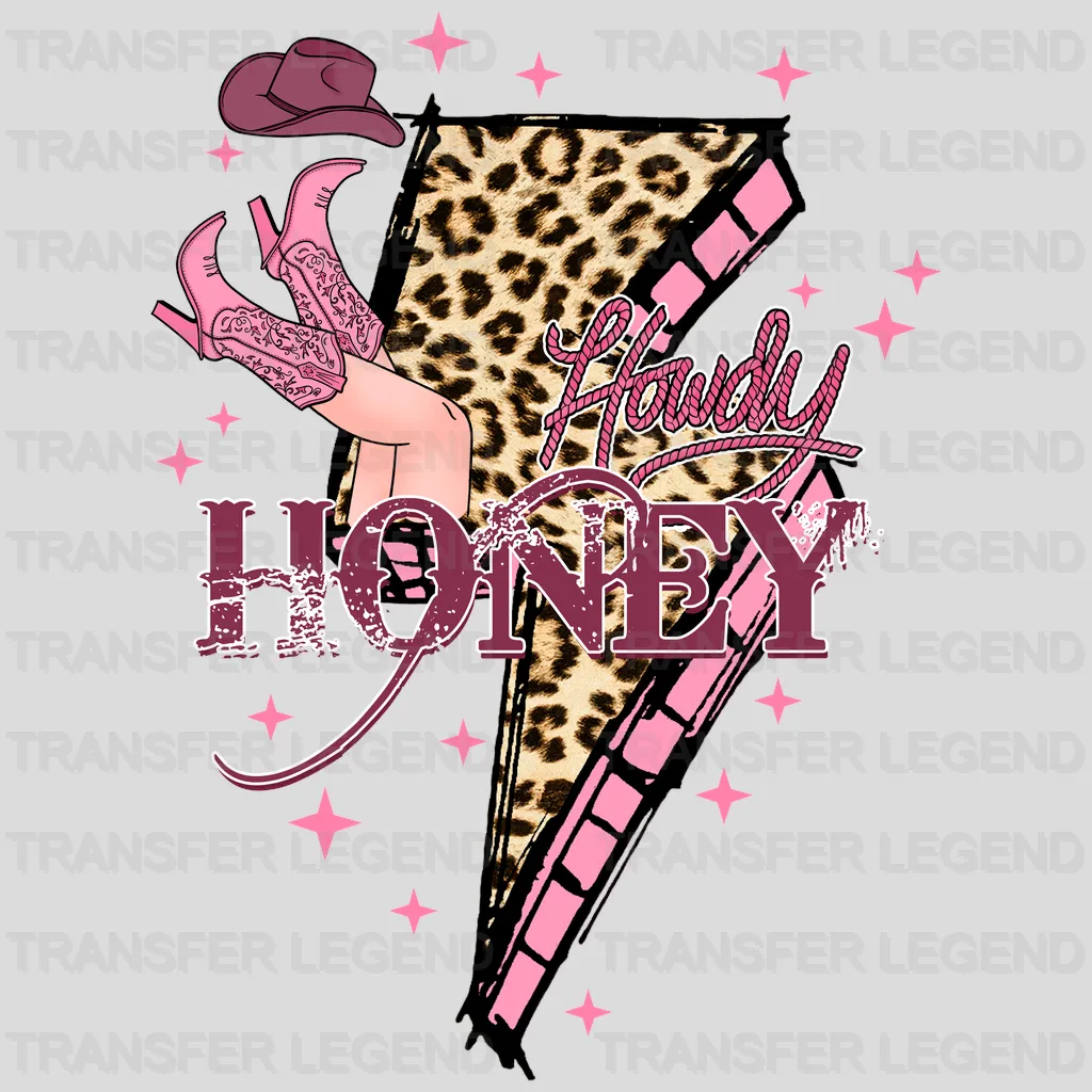 LIGHTNING HOWDY HONEY - DTF heat transfer - transferlegend