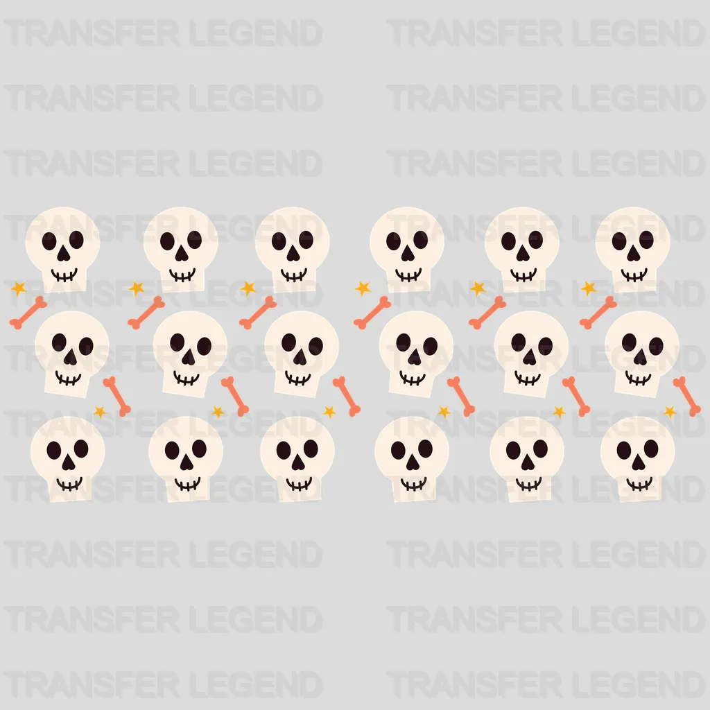 Skull UV DTF Transfer Cup Wrap UV DTF Sticker - transferlegend