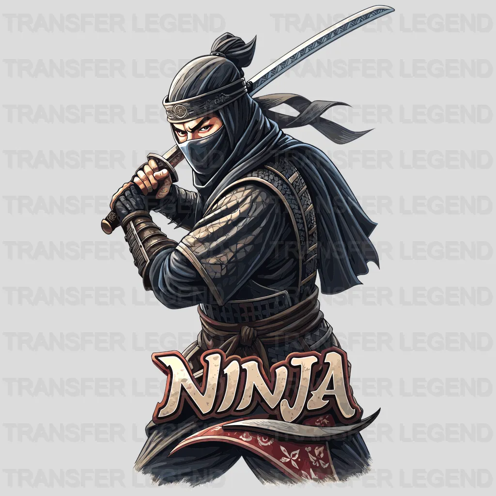 Ninja Samurai Asian Design - DTF Heat Transfer - transferlegend