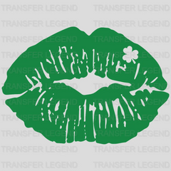 Lips St. Patrick's Day Design - DTF heat transfer - transferlegend