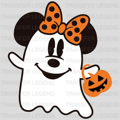 Halloween Minnie Ghost Head Design - DTF heat transfer - transferlegend