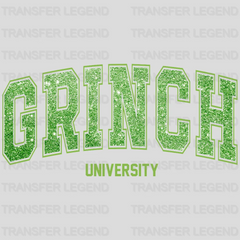 GRINCH UNIVERSITY Christmas Design - DTF heat transfer - transferlegend