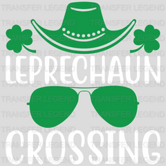 Leprechaun Crossing St. Patrick's Day Design - DTF heat transfer - transferlegend