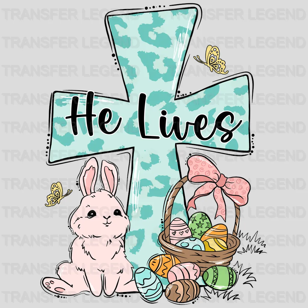 He Lives Easter Design - DTF heat transfer - transferlegend