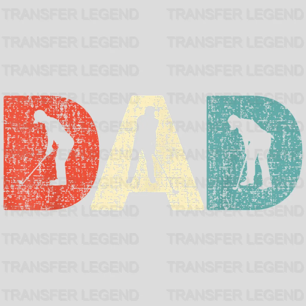 Best Golfer DAD Golf Player Design - DTF heat transfer - transferlegend