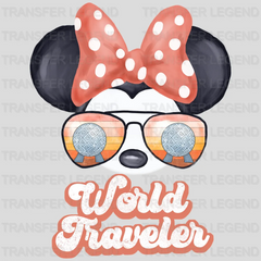 Disney World Traveler Mickey And Minnie Aviator Sunglasses Design - DTF heat transfer - transferlegend