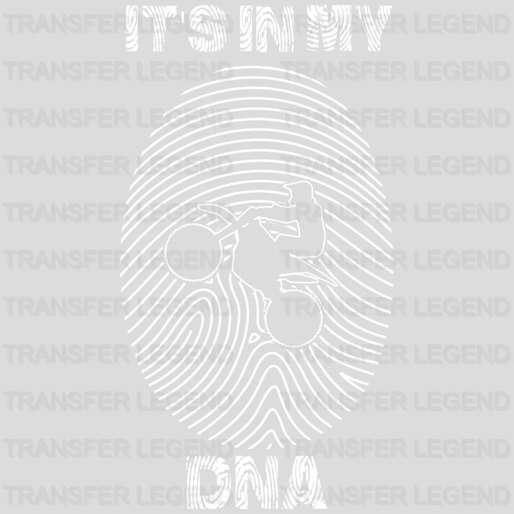 It's In My DNA - Motocycle Design DTF Heat Transfer - transferlegend