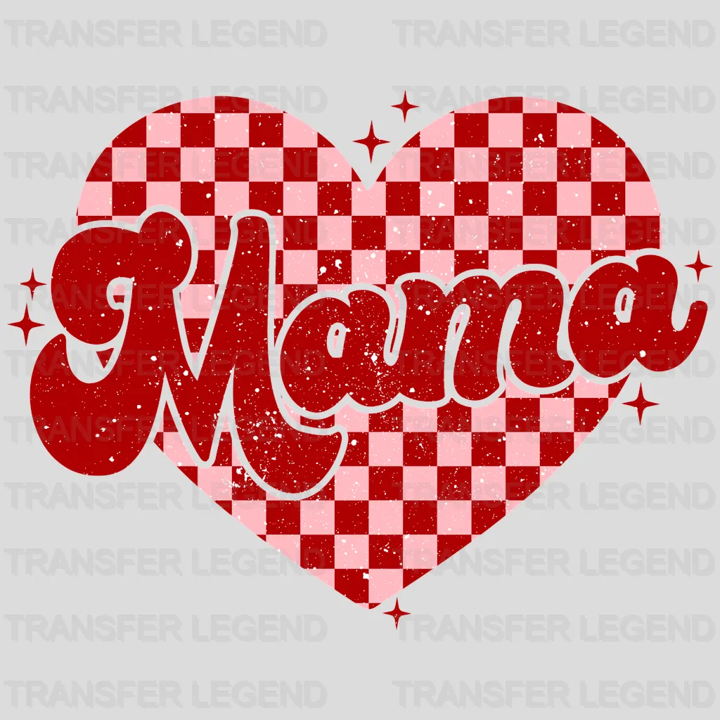 Mama Heart Shape - Mothers Day - DTF Transfer - transferlegend