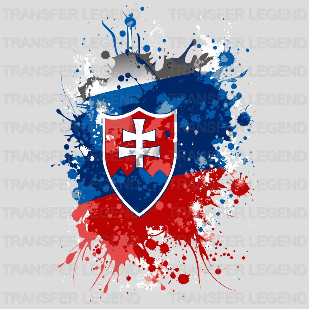 Slovakia Flag Design - DTF Heat Transfer - transferlegend