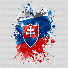 Slovakia Flag Design - DTF Heat Transfer - transferlegend