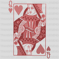 Queen Of Hearts Valentine's Day Design - DTF heat transfer - transferlegend