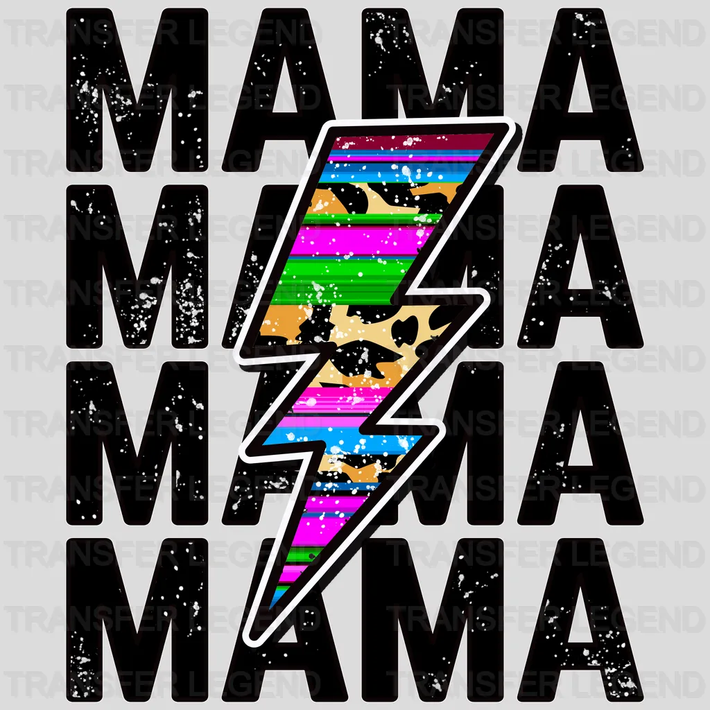 Mama Mama Mama Lightning - Mothers Day - DTF Transfer - transferlegend