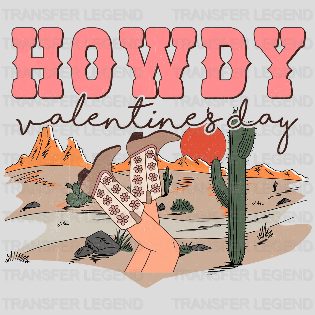 TX HOWDY VALENTINES DAY - DTF heat transfer - transferlegend