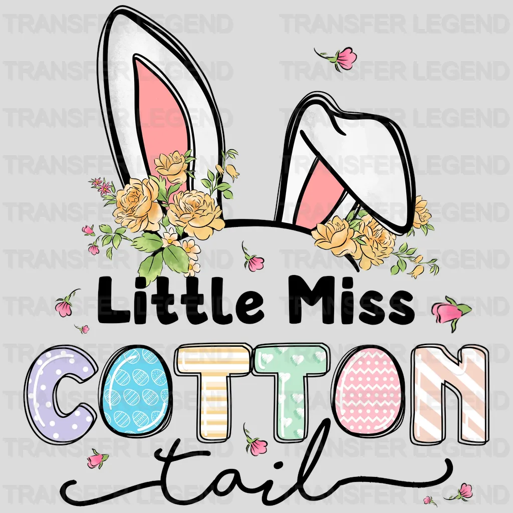 Little Miss Cotton Tail Easter Design - DTF heat transfer - transferlegend