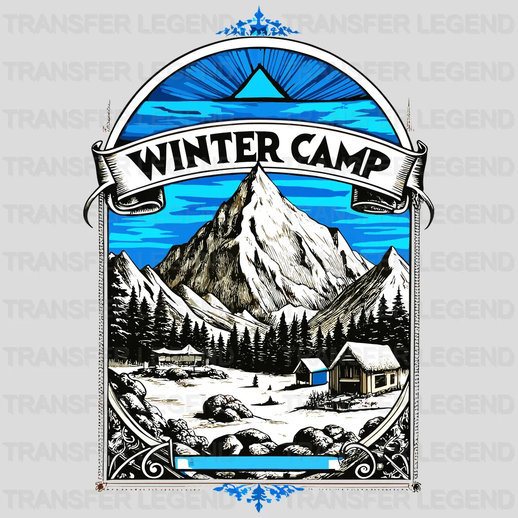 Camp Time Winter Design - DTF Heat Transfers - transferlegend