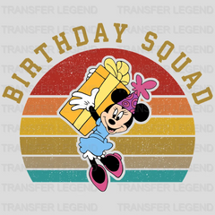 Birthday Squad Mickey And Minnie Design - DTF heat transfer - transferlegend