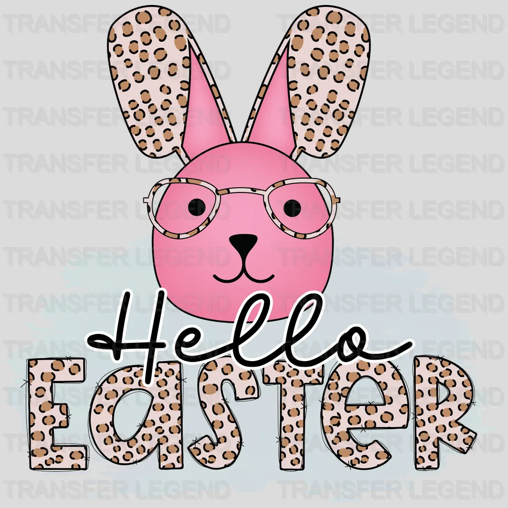 Hello Easter Bunny Design - DTF heat transfer - transferlegend