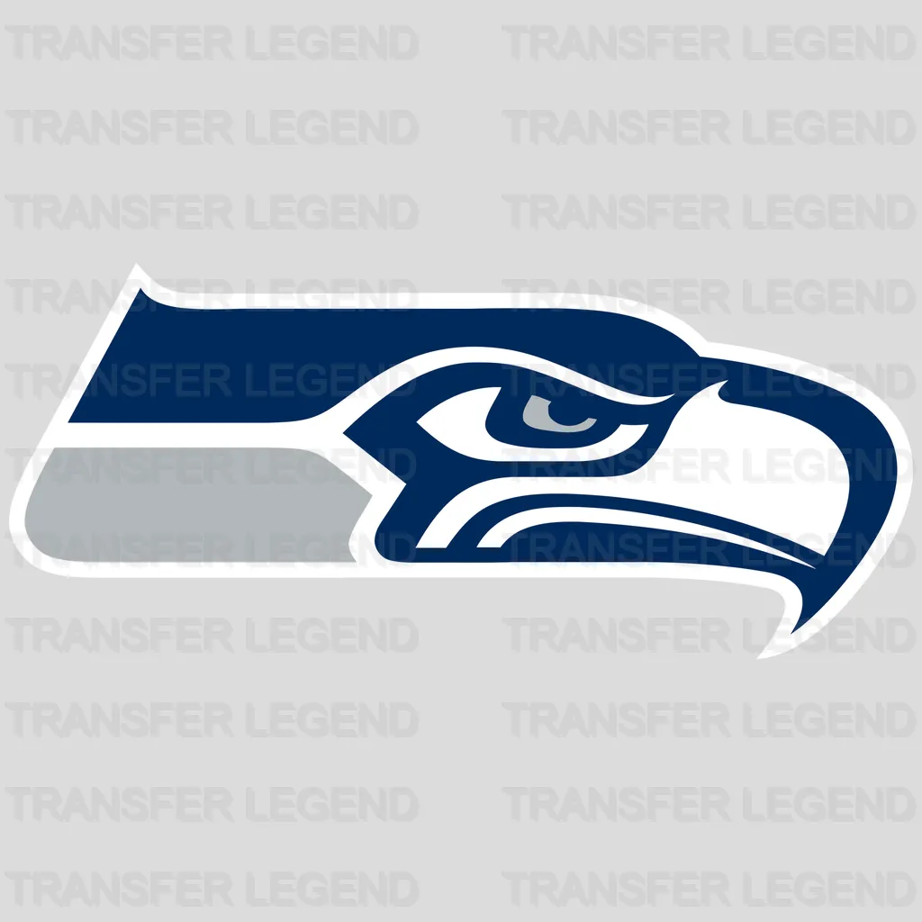 Seattle Seahawks Head Logo Emblem NFL Design - DTF Heat Transfer