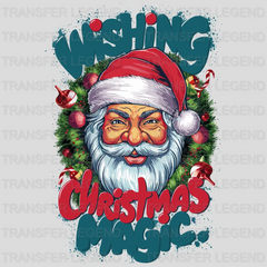 Santa Wishing Christmas design - DTF Heat Transfer - transferlegend