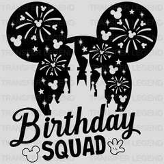 Disney Birthday Squad Mickey and Minnie Design - DTF heat transfer - transferlegend