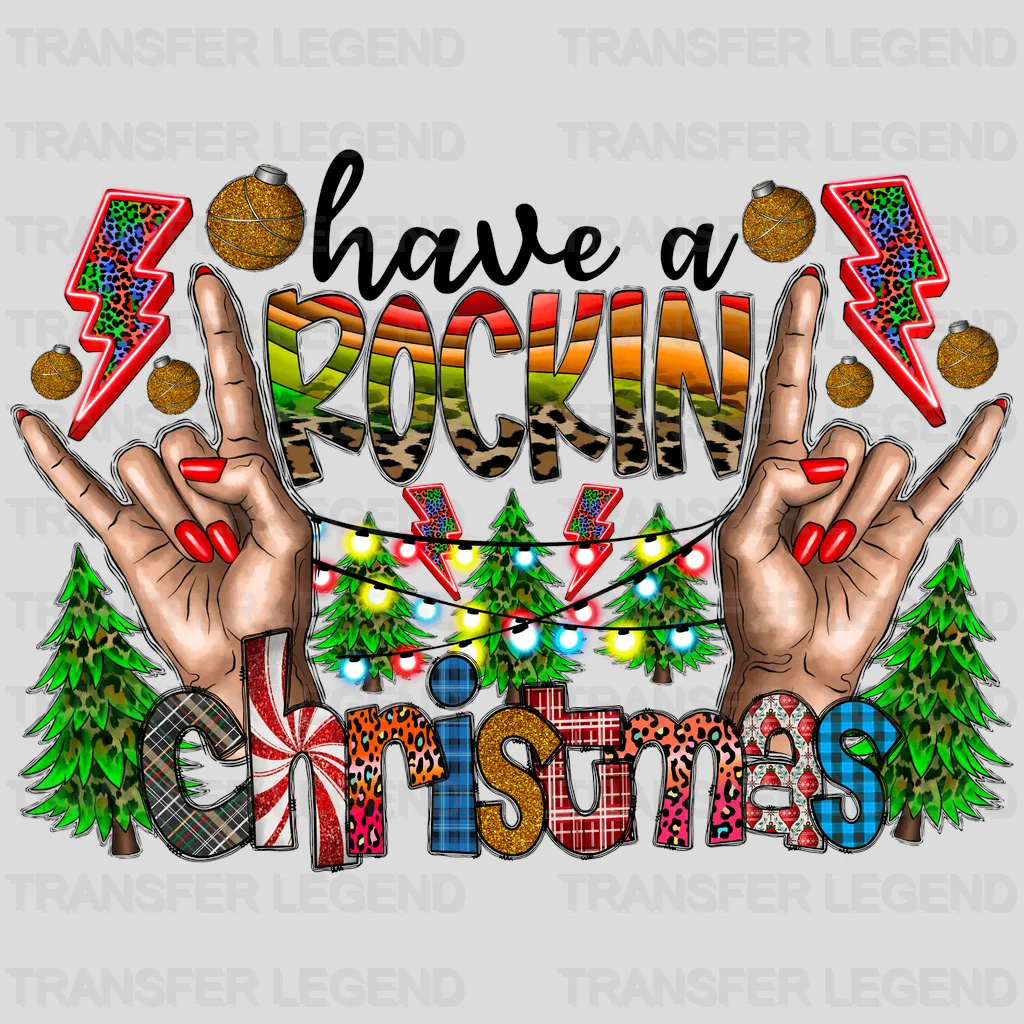 HAVE A ROCKIN, Christmas Design - DTF heat transfer - transferlegend