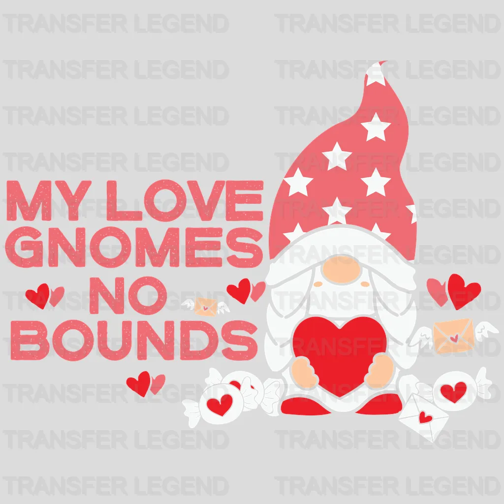 MY LOVE GNOMES NO BOUNDS - DTF heat transfer - transferlegend