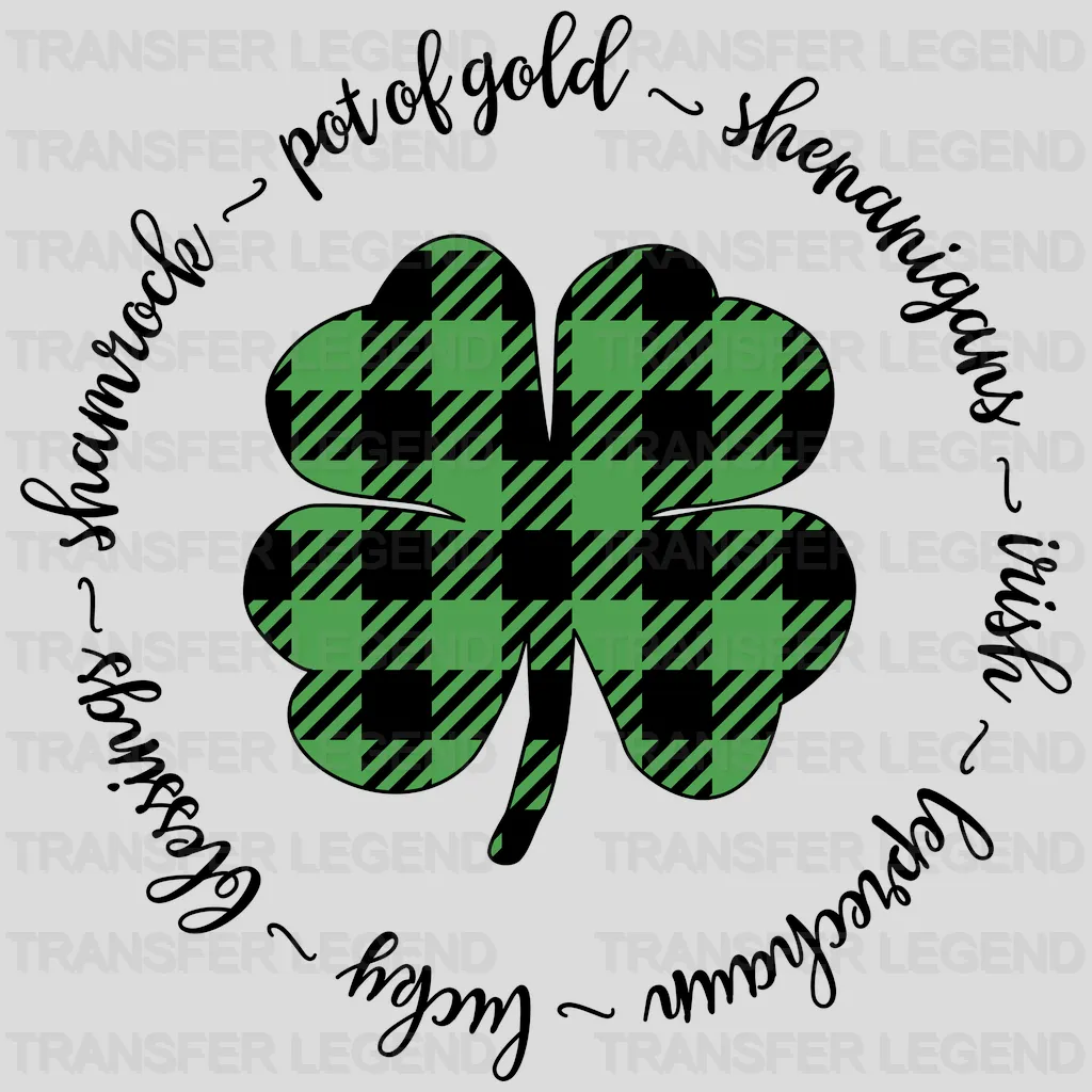 Clover St. Patrick's Day Design - DTF heat transfer - transferlegend