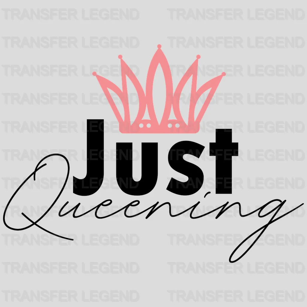 Just Queening - BLM design DTF heat transfer - transferlegend