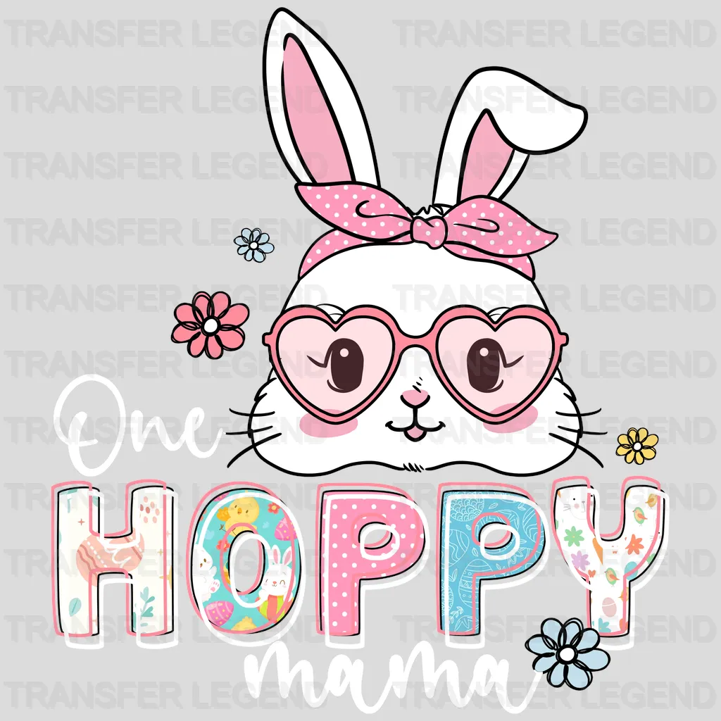 One Hoppy Mama Easter Design- DTF heat transfer - transferlegend