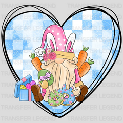 Gnomie In A Heart Shape Easter Design - DTF heat transfer - transferlegend