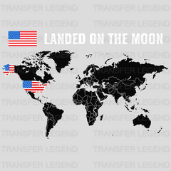 Landed On The Moon - Patriot Design DTF Heat Transfer - transferlegend