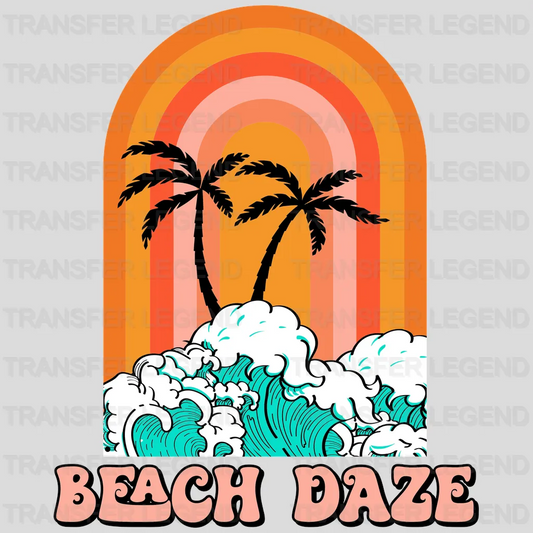 Beach Daze Palm DTF Transfer - transferlegend