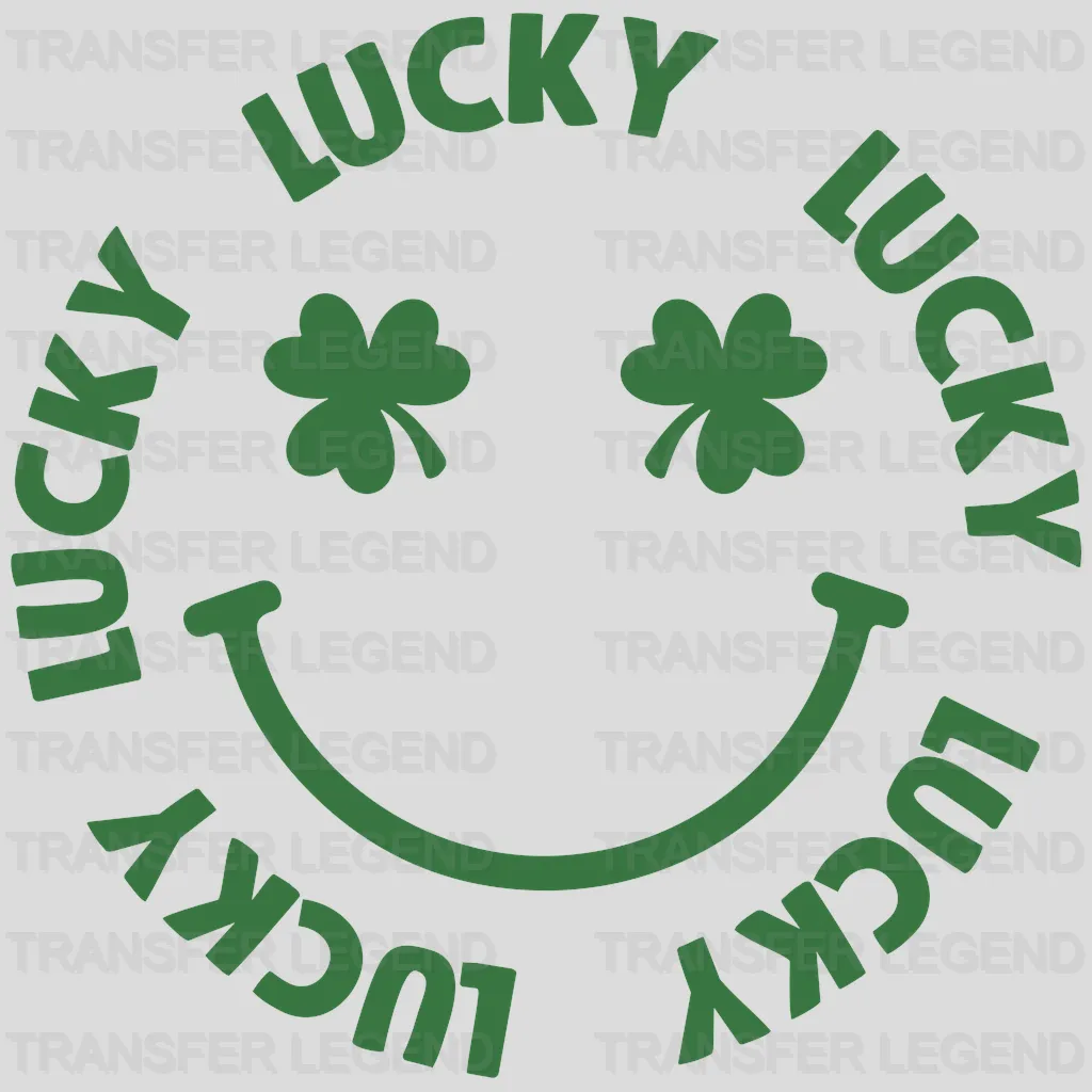 Smiley St. Patrick's Day Design - DTF heat transfer - transferlegend