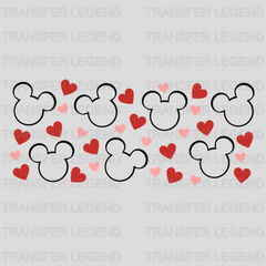 Mickey Hearts UV DTF Transfer Cup Wrap UV DTF Sticker - transferlegend