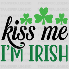 Kiss Me I'm Irish St. Patrick's Day Design - DTF heat transfer - transferlegend