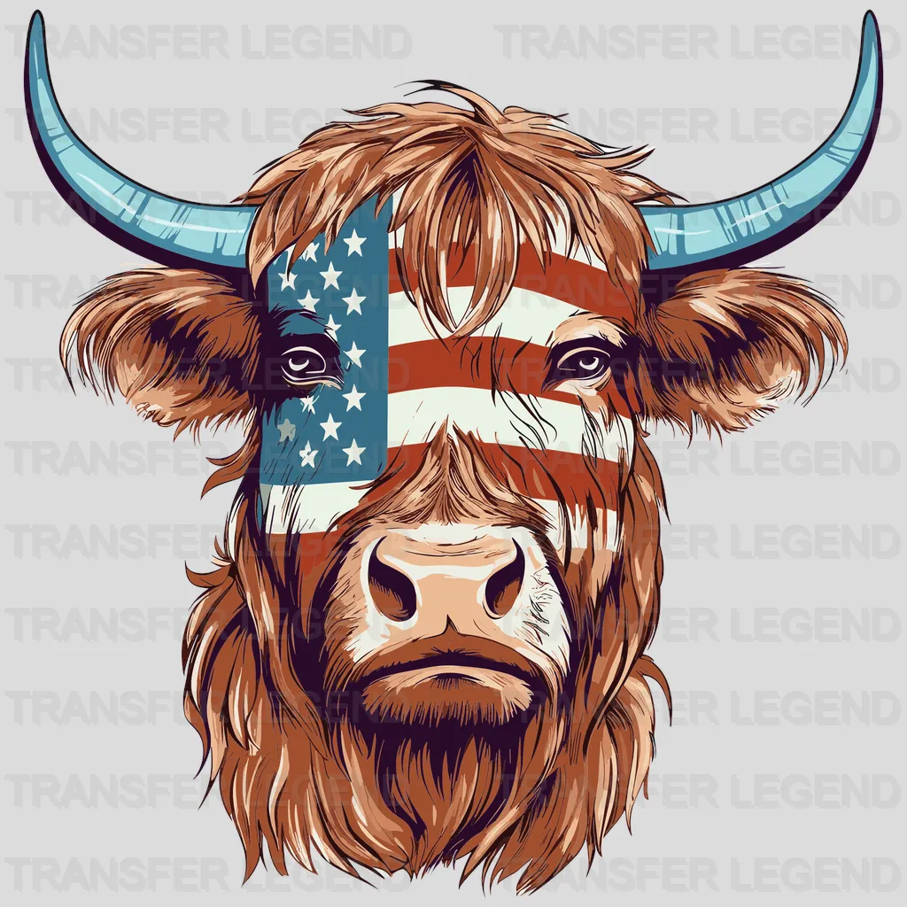 Big Cow USA Design - DTF Heat Transfers - transferlegend