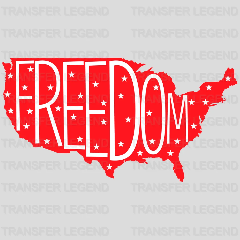 Freedom For Live - Patriot Design DTF Heat Transfer - transferlegend